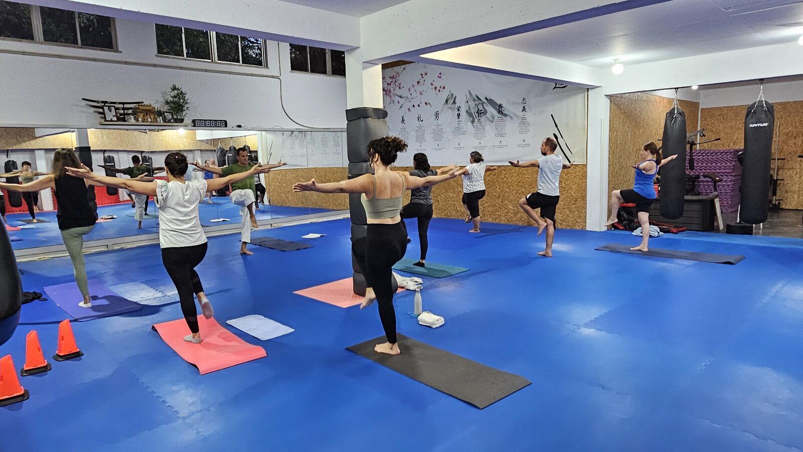 Aula de Yoga no Nintai Dojo com o Prof. Pedro Saraiva